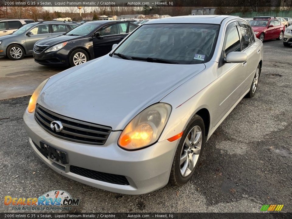 2006 Infiniti G 35 x Sedan Liquid Platinum Metallic / Graphite Photo #14