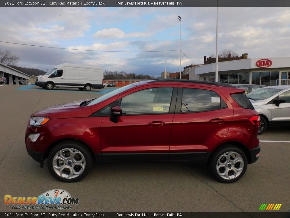 2021 Ford EcoSport SE Ruby Red Metallic / Ebony Black Photo #5