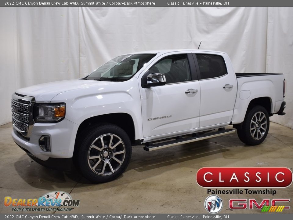 2022 GMC Canyon Denali Crew Cab 4WD Summit White / Cocoa/­Dark Atmosphere Photo #1