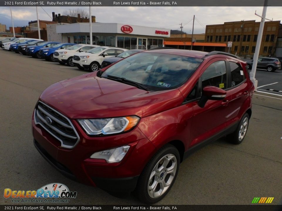 2021 Ford EcoSport SE Ruby Red Metallic / Ebony Black Photo #6