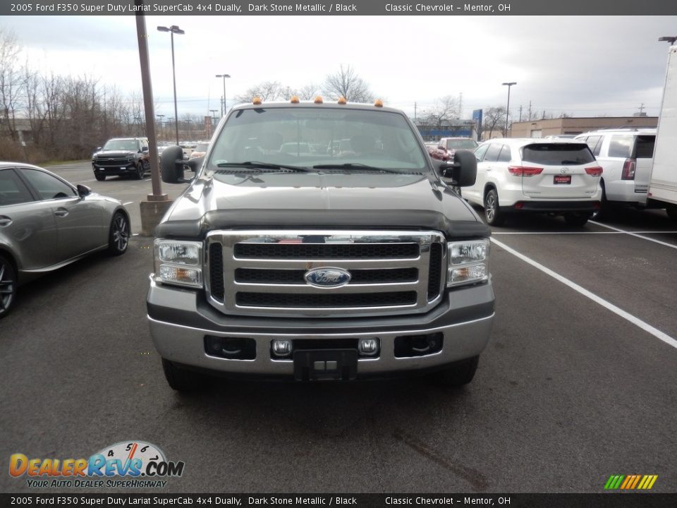 2005 Ford F350 Super Duty Lariat SuperCab 4x4 Dually Dark Stone Metallic / Black Photo #2