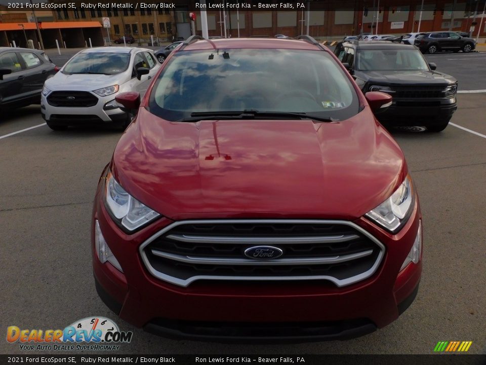 2021 Ford EcoSport SE Ruby Red Metallic / Ebony Black Photo #7