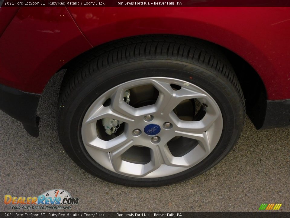 2021 Ford EcoSport SE Ruby Red Metallic / Ebony Black Photo #9