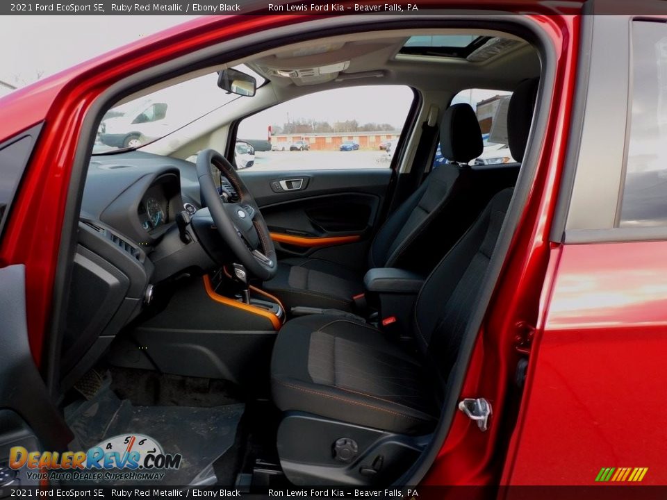 2021 Ford EcoSport SE Ruby Red Metallic / Ebony Black Photo #10