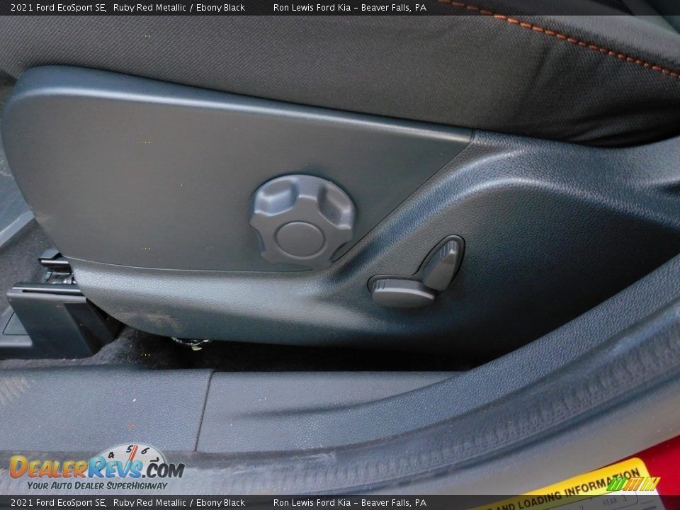 2021 Ford EcoSport SE Ruby Red Metallic / Ebony Black Photo #11