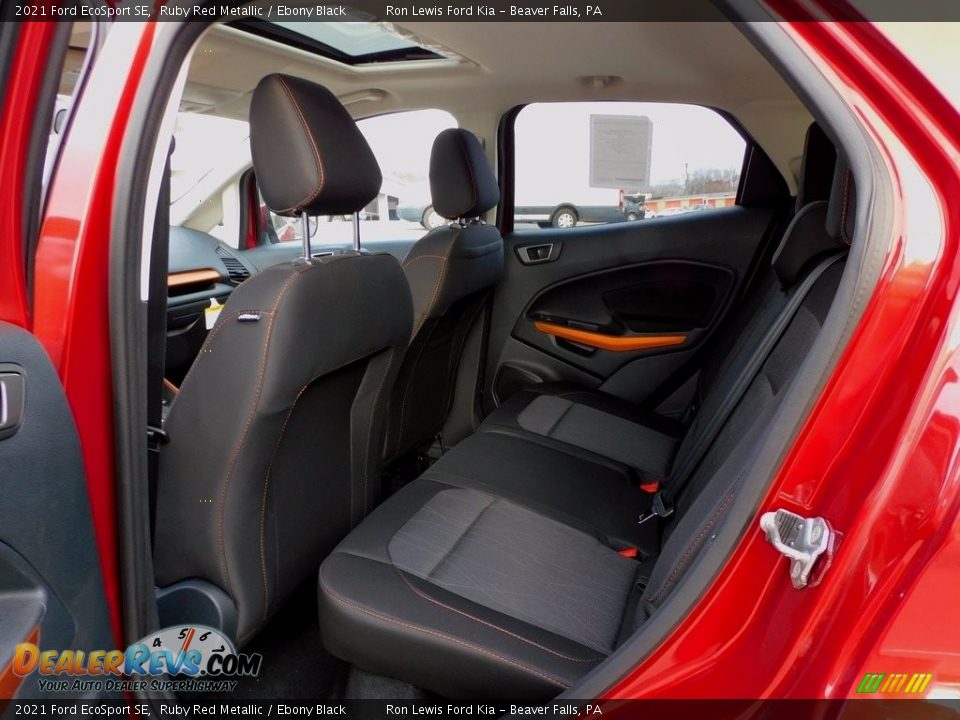 2021 Ford EcoSport SE Ruby Red Metallic / Ebony Black Photo #12