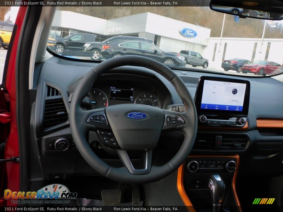2021 Ford EcoSport SE Ruby Red Metallic / Ebony Black Photo #13