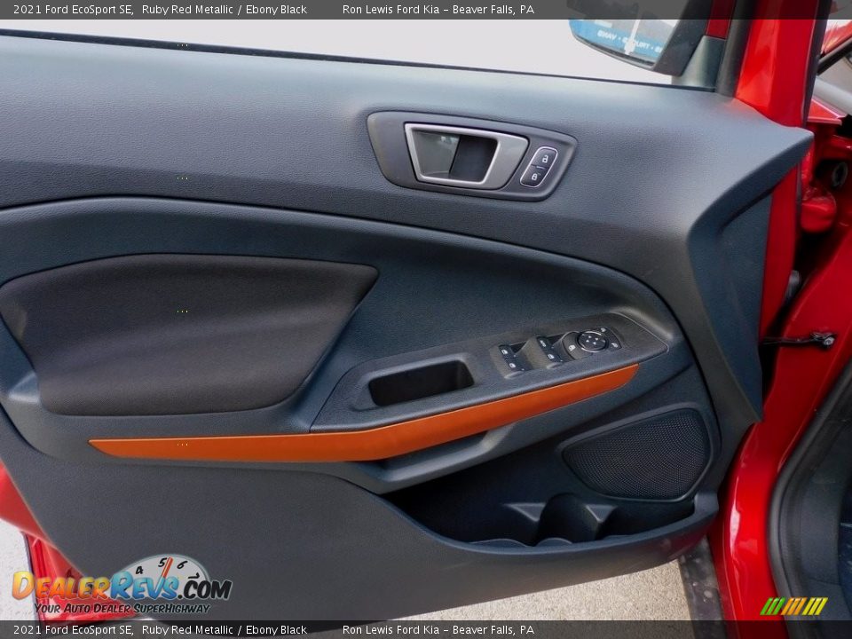 2021 Ford EcoSport SE Ruby Red Metallic / Ebony Black Photo #14
