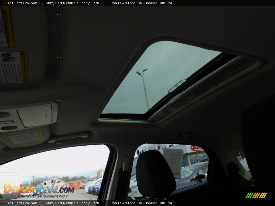 2021 Ford EcoSport SE Ruby Red Metallic / Ebony Black Photo #15
