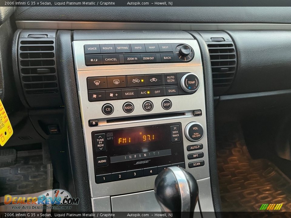 2006 Infiniti G 35 x Sedan Liquid Platinum Metallic / Graphite Photo #25