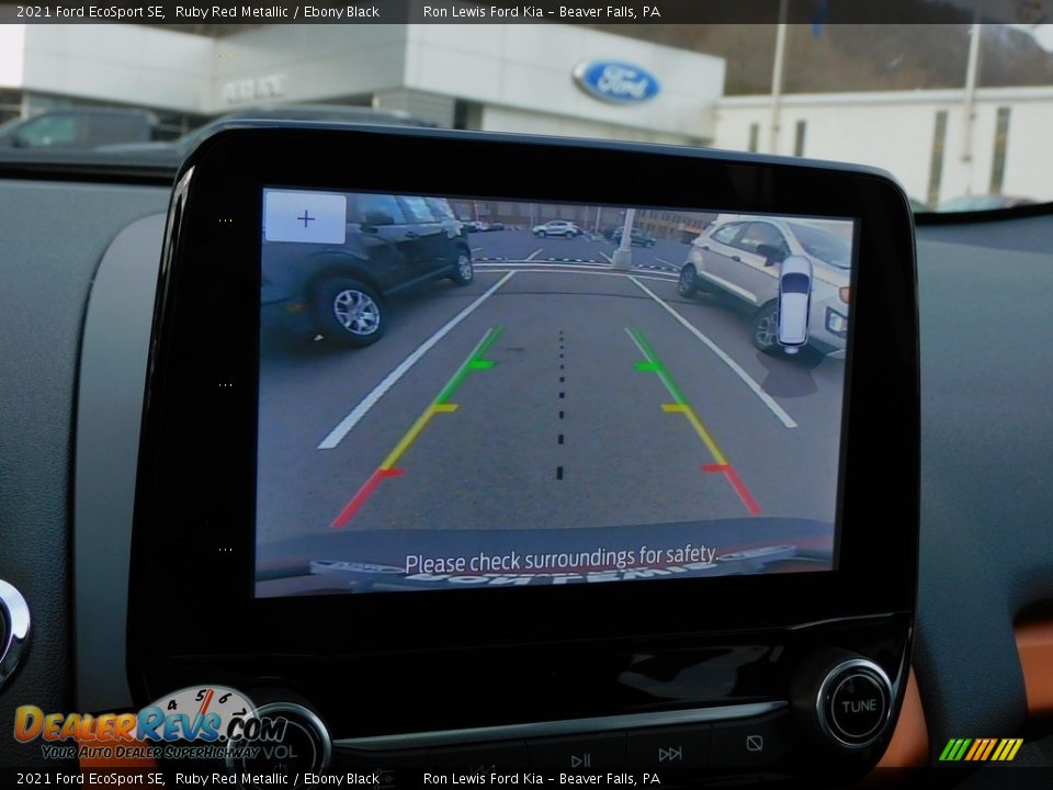 2021 Ford EcoSport SE Ruby Red Metallic / Ebony Black Photo #17
