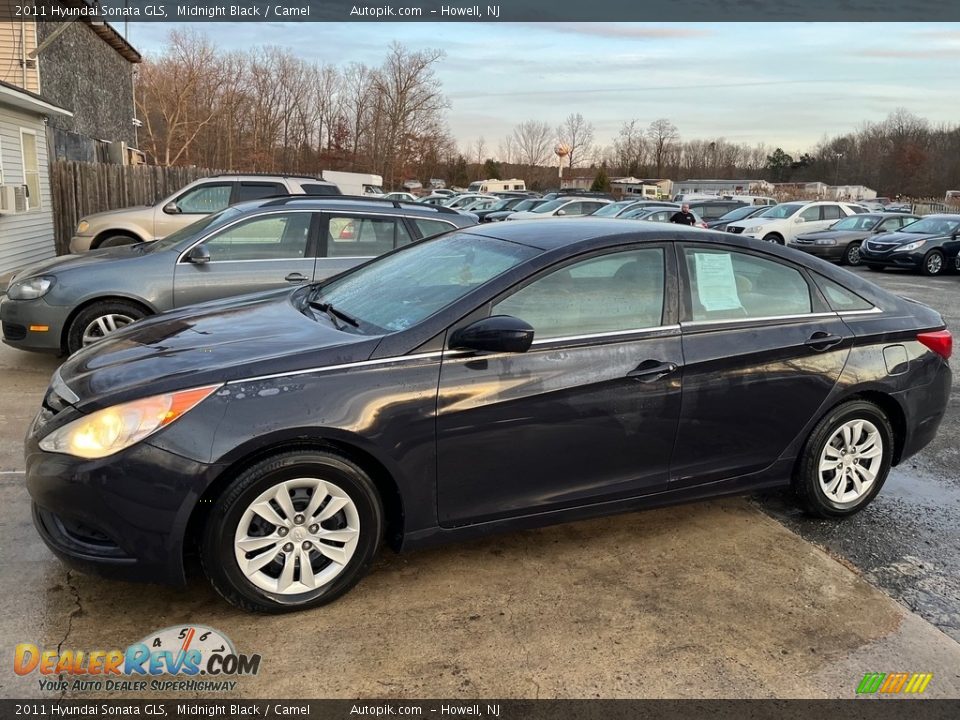 2011 Hyundai Sonata GLS Midnight Black / Camel Photo #2