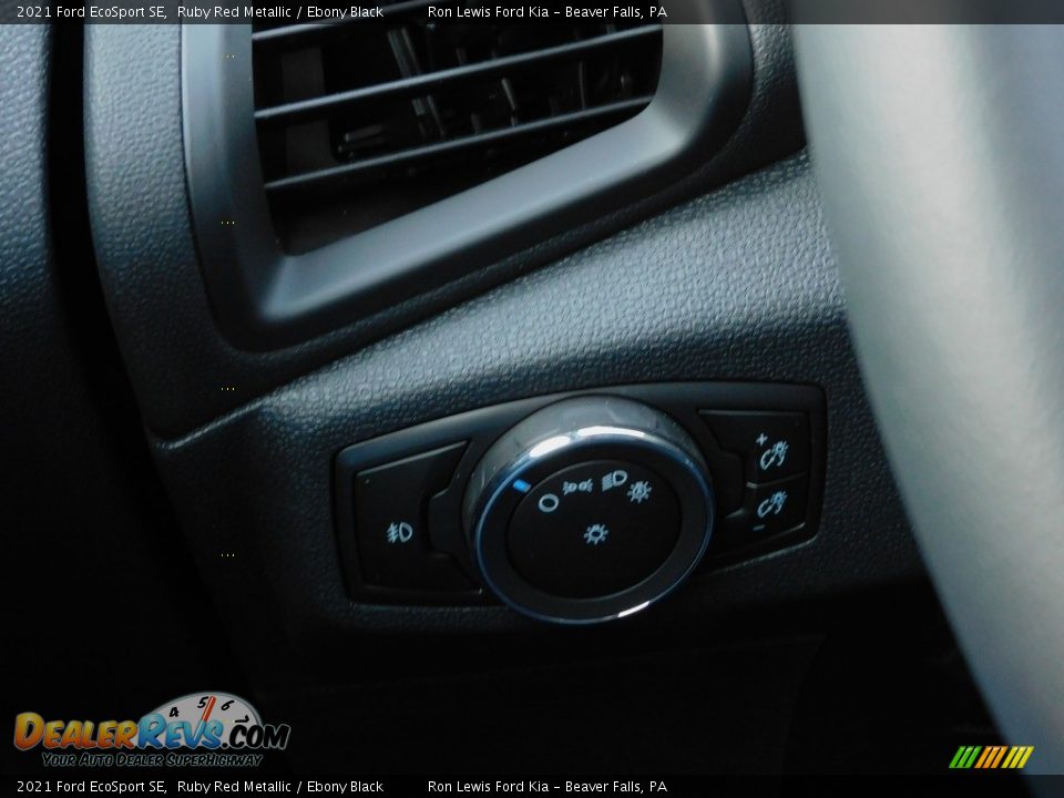 2021 Ford EcoSport SE Ruby Red Metallic / Ebony Black Photo #19