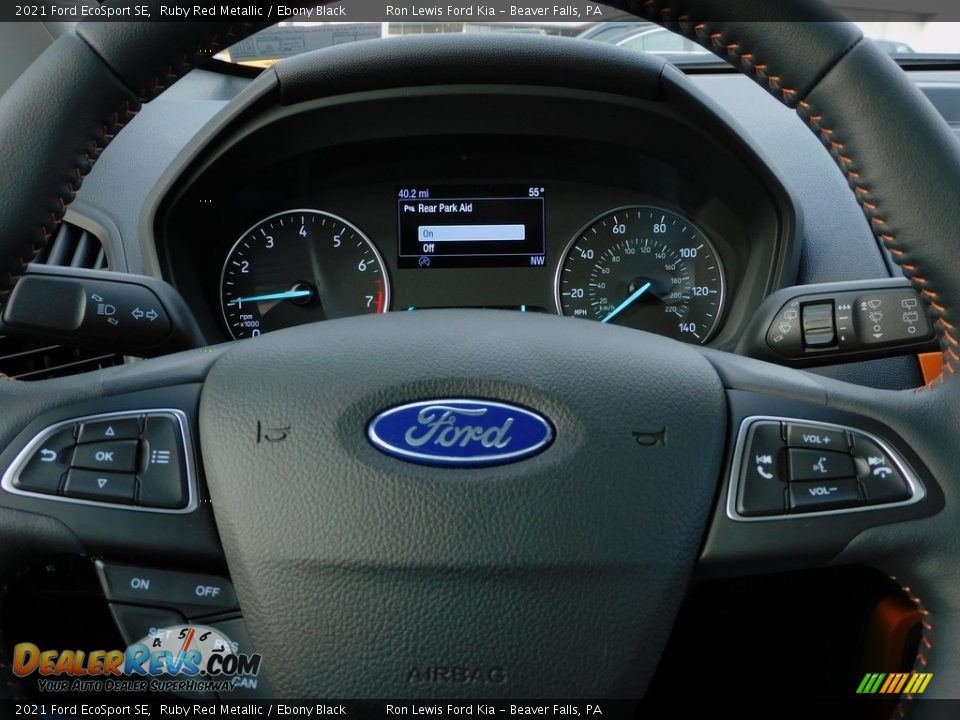 2021 Ford EcoSport SE Ruby Red Metallic / Ebony Black Photo #20