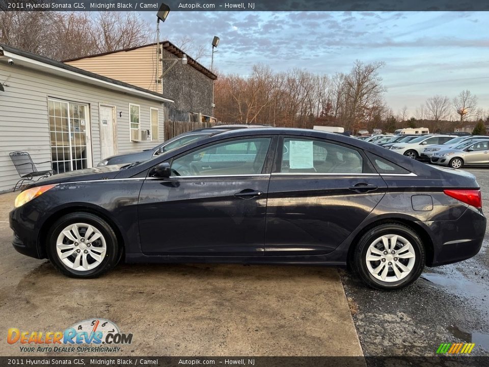 2011 Hyundai Sonata GLS Midnight Black / Camel Photo #4