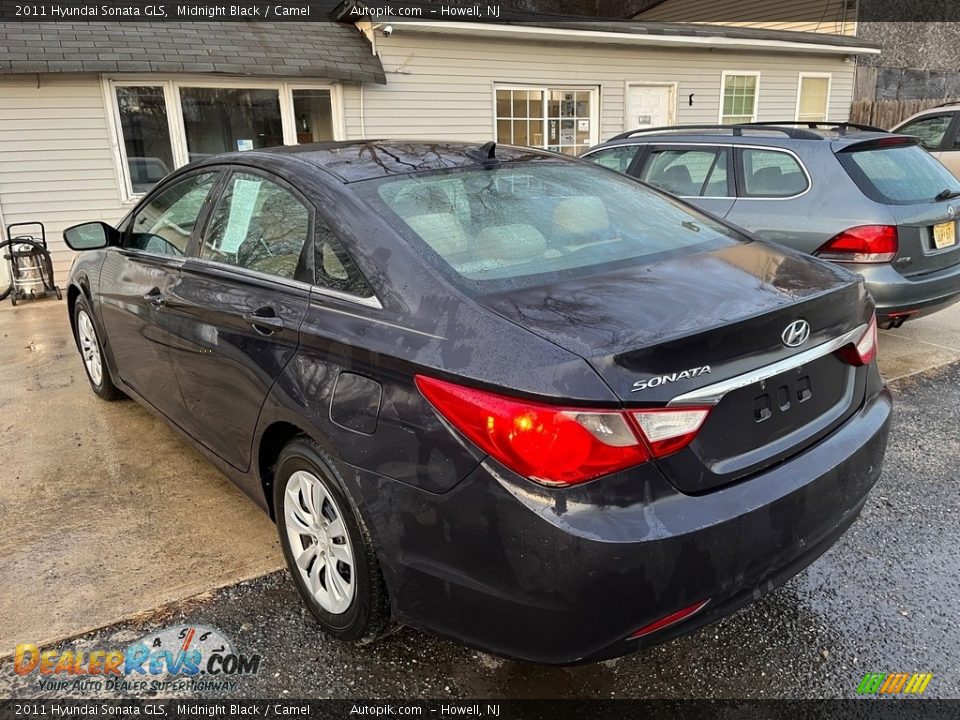 2011 Hyundai Sonata GLS Midnight Black / Camel Photo #5