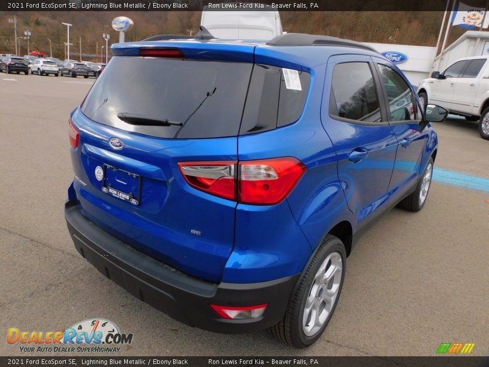 2021 Ford EcoSport SE Lightning Blue Metallic / Ebony Black Photo #2