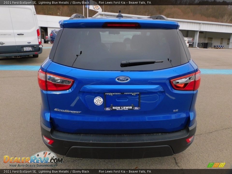 2021 Ford EcoSport SE Lightning Blue Metallic / Ebony Black Photo #3