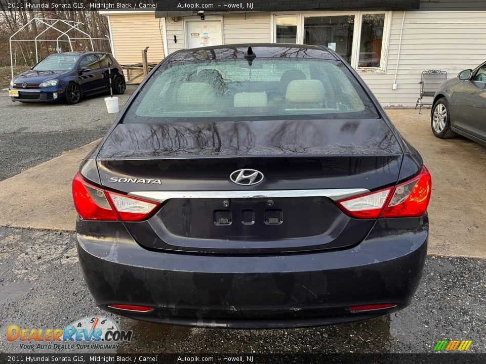 2011 Hyundai Sonata GLS Midnight Black / Camel Photo #7