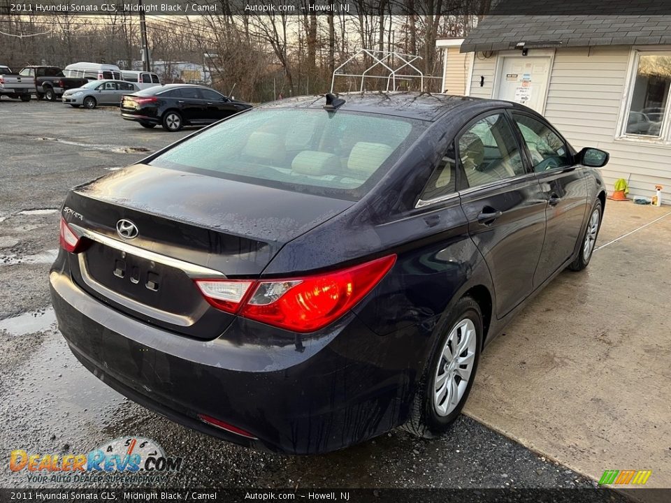 2011 Hyundai Sonata GLS Midnight Black / Camel Photo #8