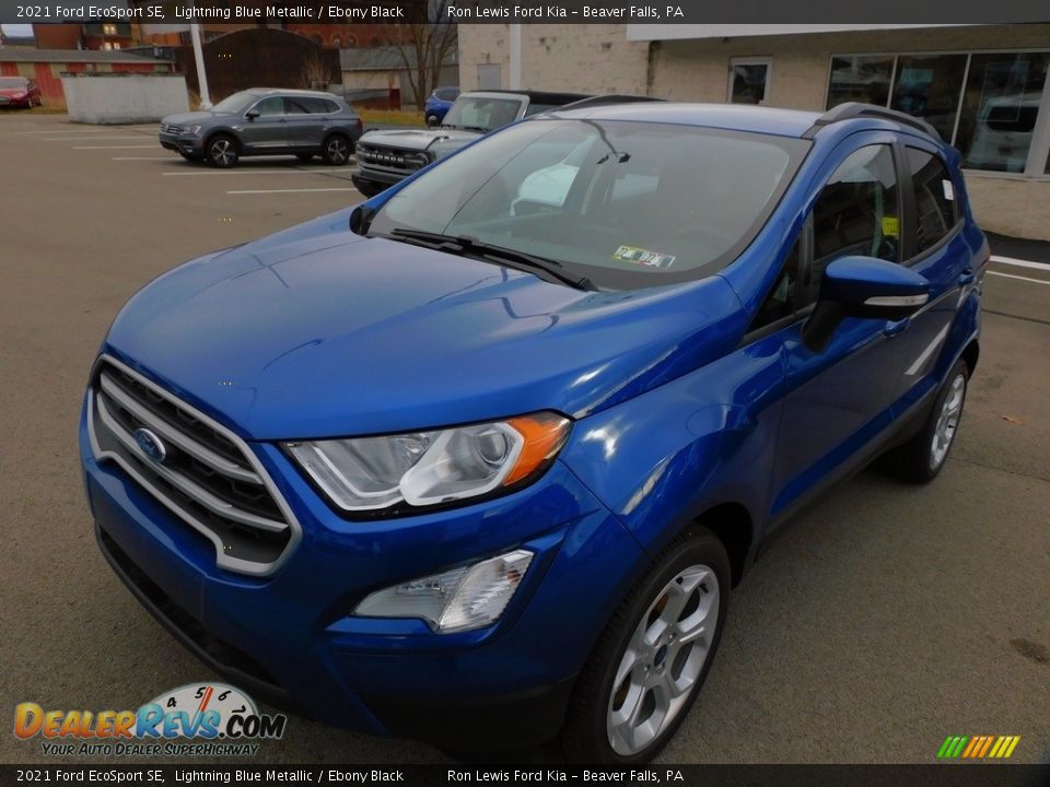 2021 Ford EcoSport SE Lightning Blue Metallic / Ebony Black Photo #6