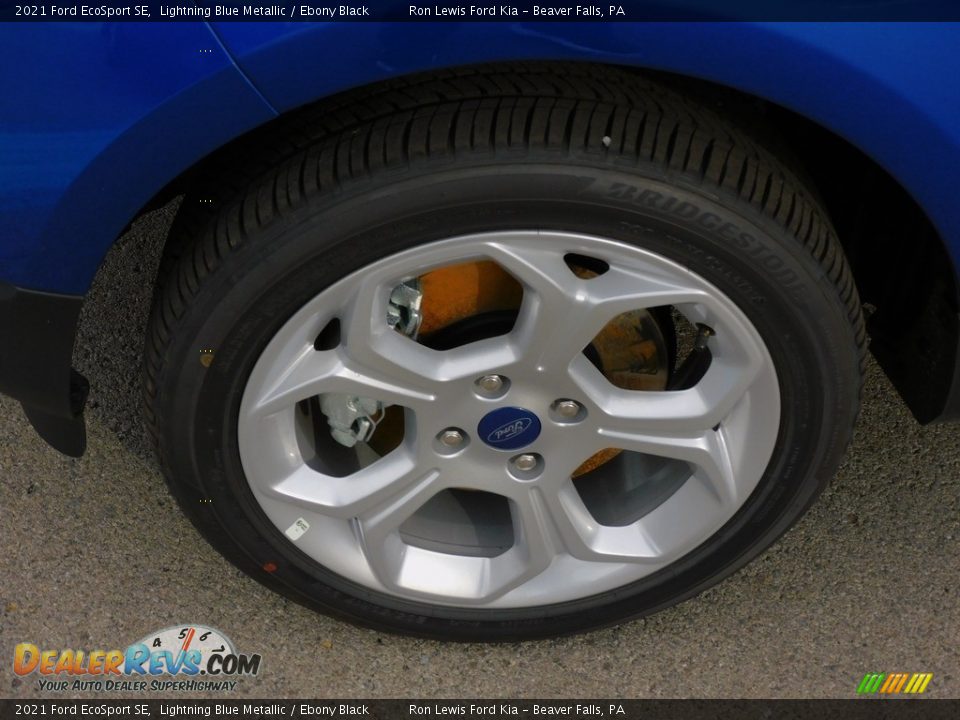 2021 Ford EcoSport SE Lightning Blue Metallic / Ebony Black Photo #9