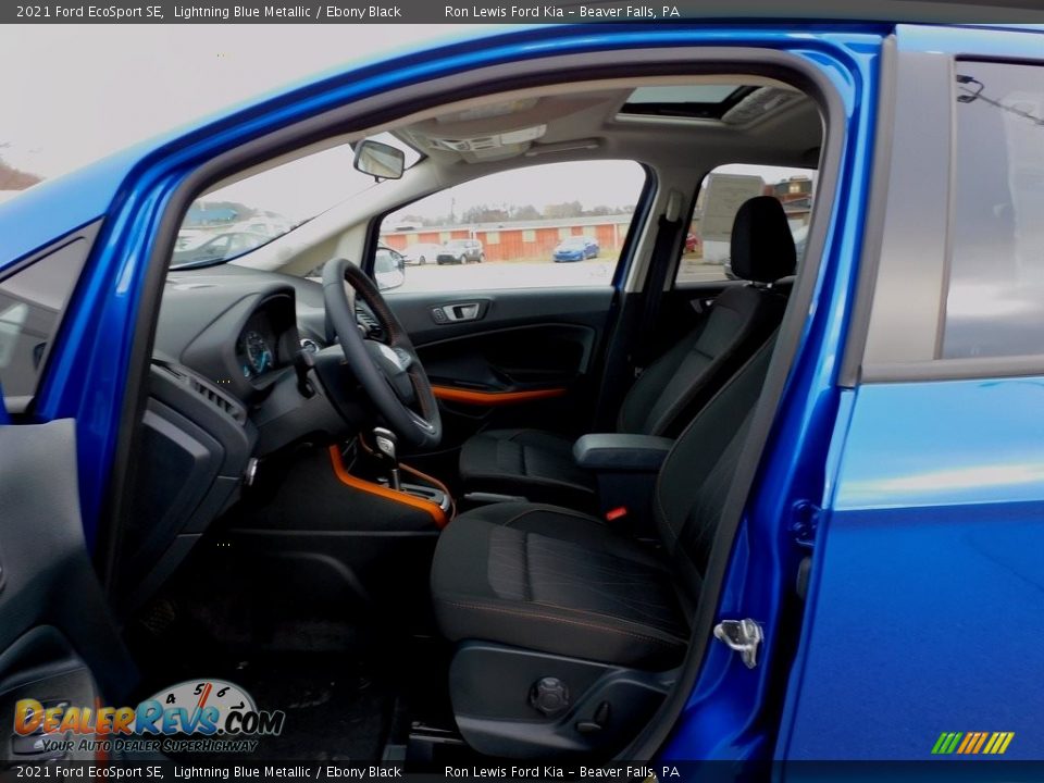 2021 Ford EcoSport SE Lightning Blue Metallic / Ebony Black Photo #10