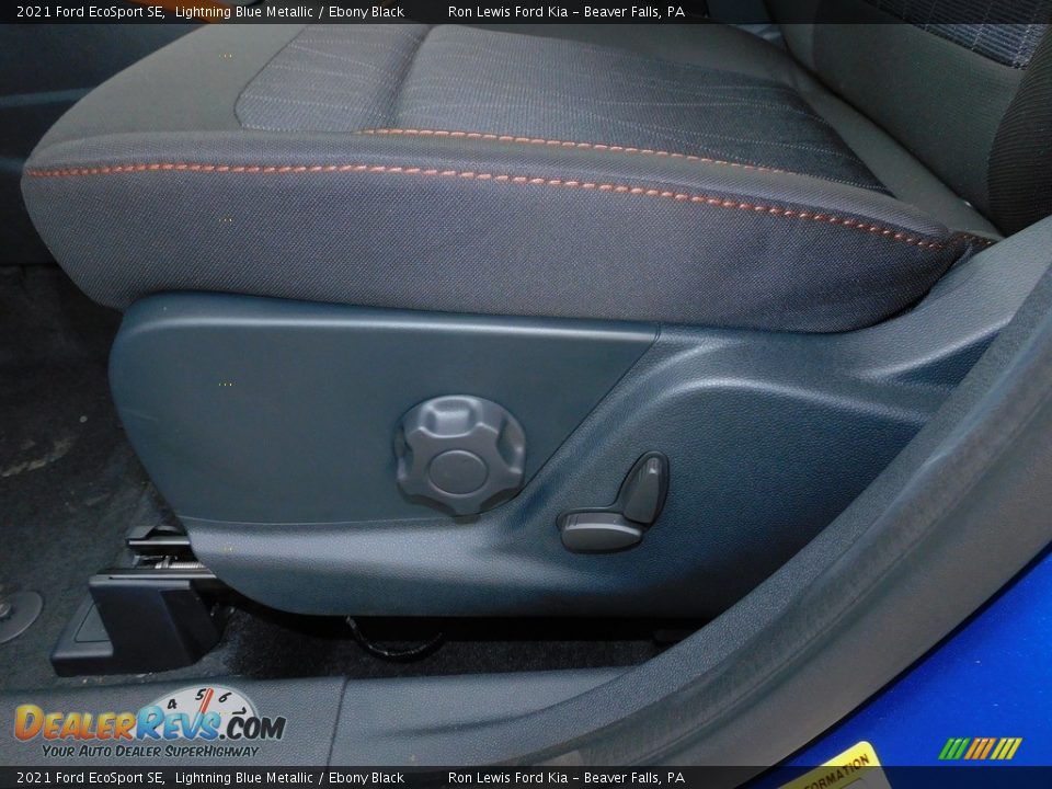 2021 Ford EcoSport SE Lightning Blue Metallic / Ebony Black Photo #11