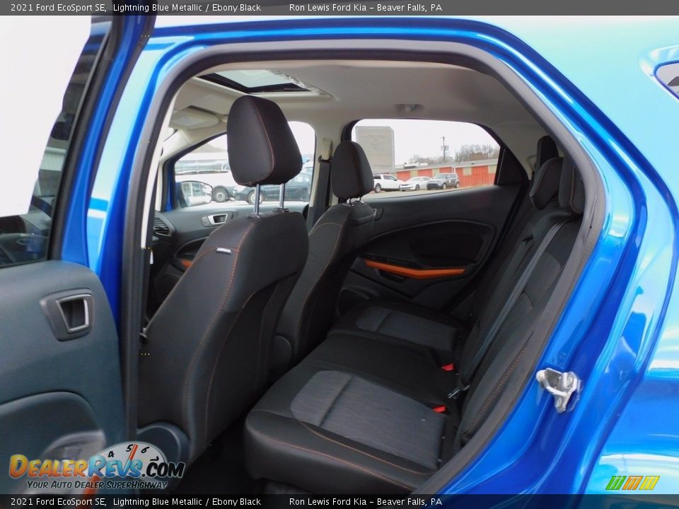 2021 Ford EcoSport SE Lightning Blue Metallic / Ebony Black Photo #12