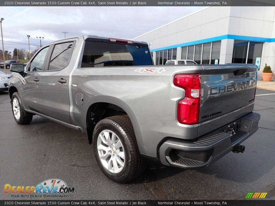 2020 Chevrolet Silverado 1500 Custom Crew Cab 4x4 Satin Steel Metallic / Jet Black Photo #4