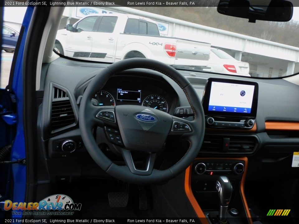 2021 Ford EcoSport SE Lightning Blue Metallic / Ebony Black Photo #13