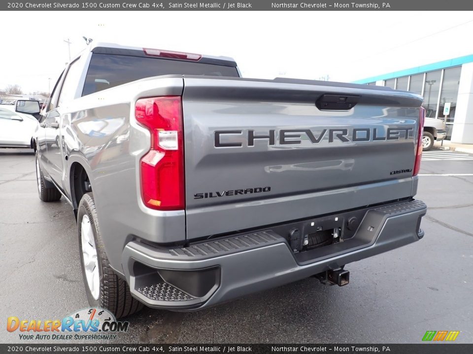 2020 Chevrolet Silverado 1500 Custom Crew Cab 4x4 Satin Steel Metallic / Jet Black Photo #5