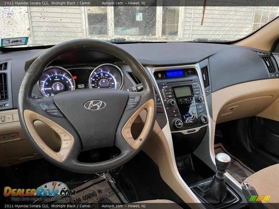 2011 Hyundai Sonata GLS Midnight Black / Camel Photo #18