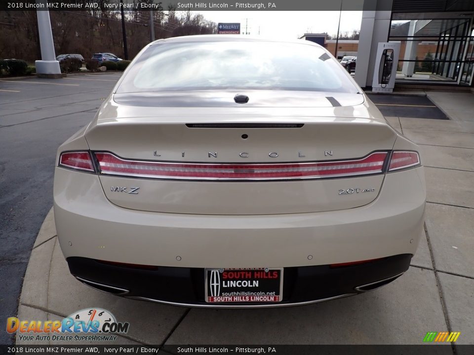 2018 Lincoln MKZ Premier AWD Ivory Pearl / Ebony Photo #4