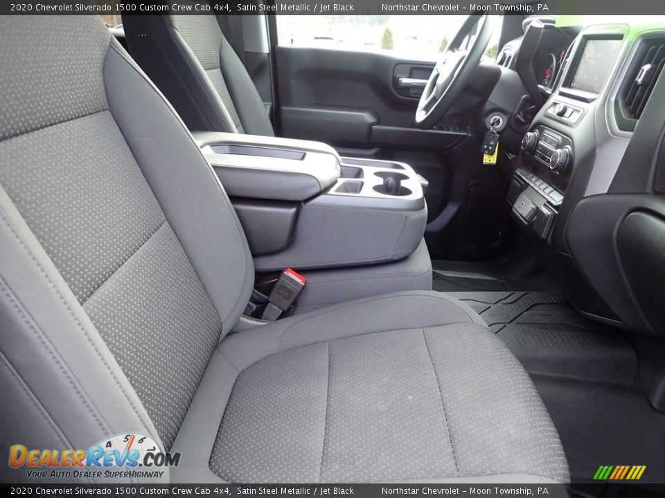 2020 Chevrolet Silverado 1500 Custom Crew Cab 4x4 Satin Steel Metallic / Jet Black Photo #14