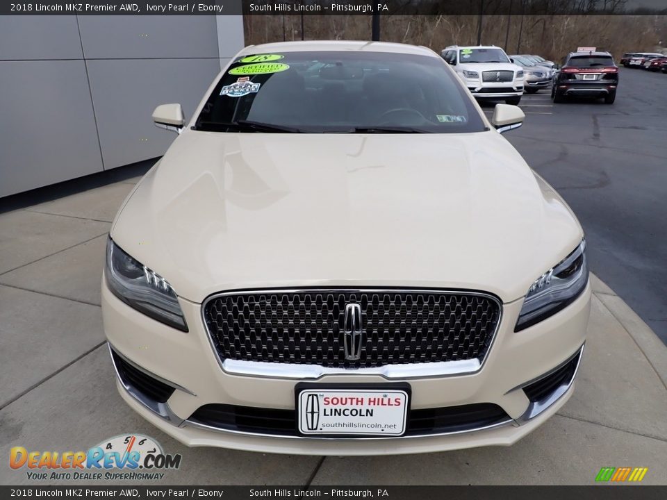 2018 Lincoln MKZ Premier AWD Ivory Pearl / Ebony Photo #9