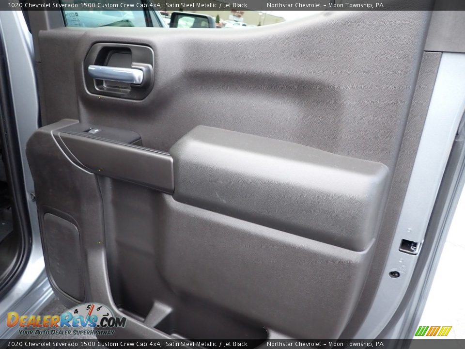 2020 Chevrolet Silverado 1500 Custom Crew Cab 4x4 Satin Steel Metallic / Jet Black Photo #18