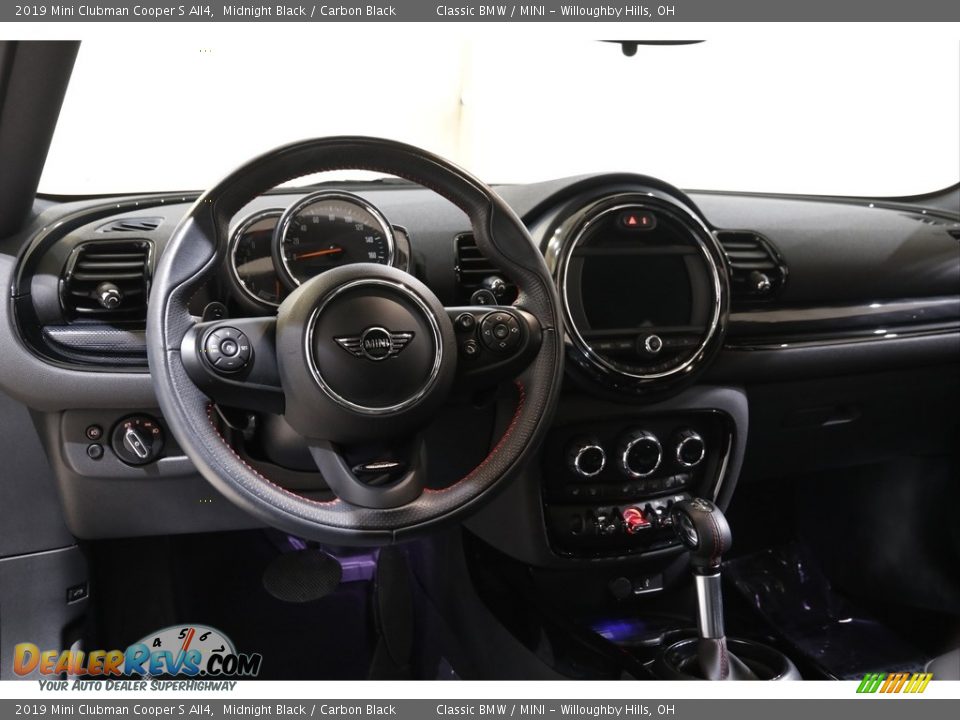 2019 Mini Clubman Cooper S All4 Midnight Black / Carbon Black Photo #6