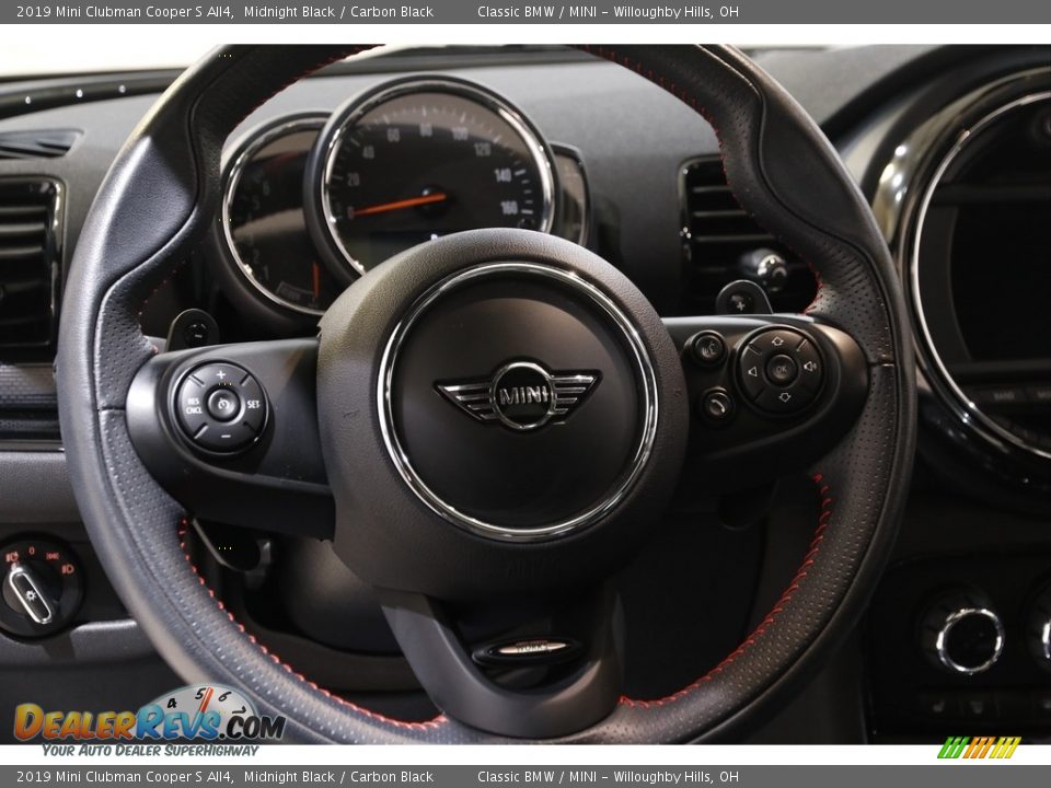 2019 Mini Clubman Cooper S All4 Midnight Black / Carbon Black Photo #7