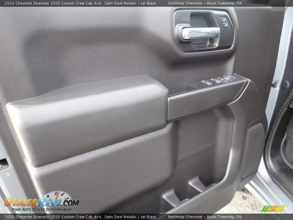 2020 Chevrolet Silverado 1500 Custom Crew Cab 4x4 Satin Steel Metallic / Jet Black Photo #24