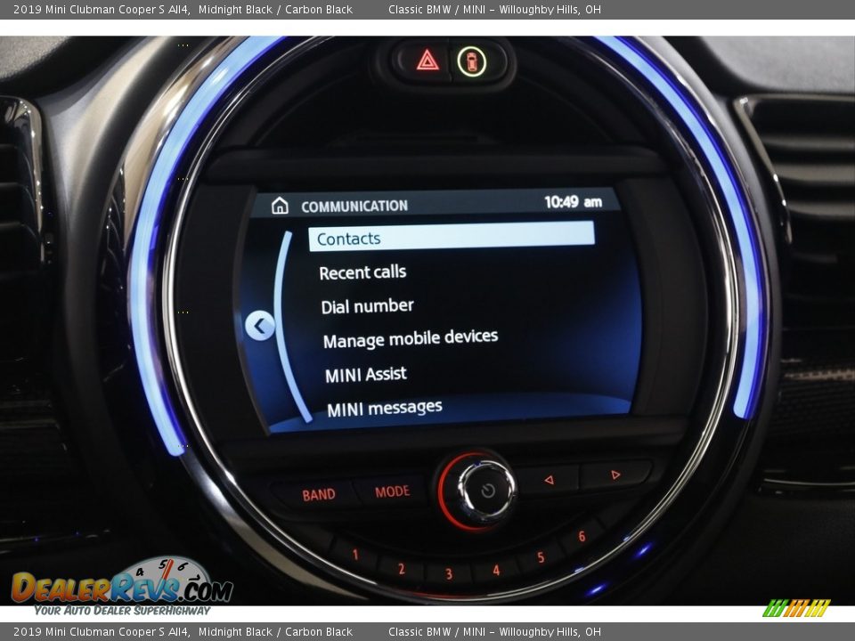 2019 Mini Clubman Cooper S All4 Midnight Black / Carbon Black Photo #11