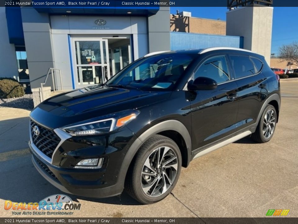 2021 Hyundai Tucson Sport AWD Black Noir Pearl / Gray Photo #1