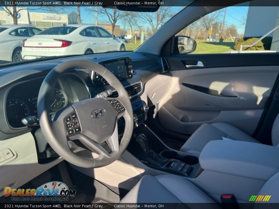 2021 Hyundai Tucson Sport AWD Black Noir Pearl / Gray Photo #3