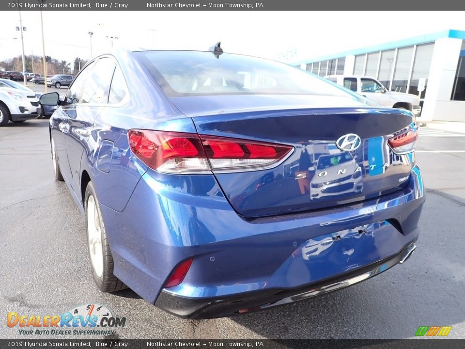 2019 Hyundai Sonata Limited Blue / Gray Photo #5