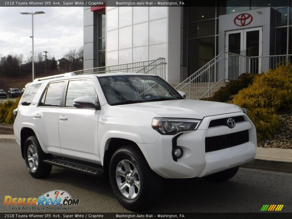 2018 Toyota 4Runner SR5 4x4 Super White / Graphite Photo #1