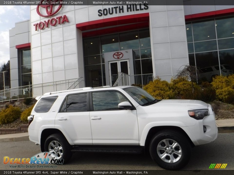 2018 Toyota 4Runner SR5 4x4 Super White / Graphite Photo #2