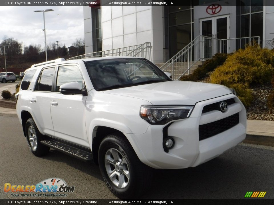 2018 Toyota 4Runner SR5 4x4 Super White / Graphite Photo #15