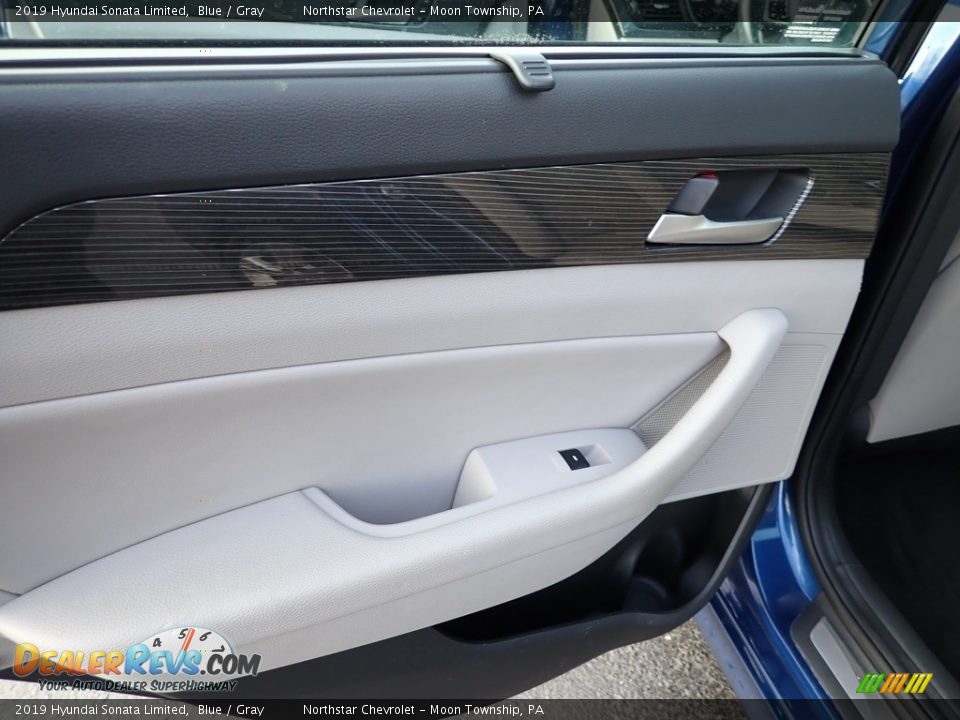 2019 Hyundai Sonata Limited Blue / Gray Photo #22
