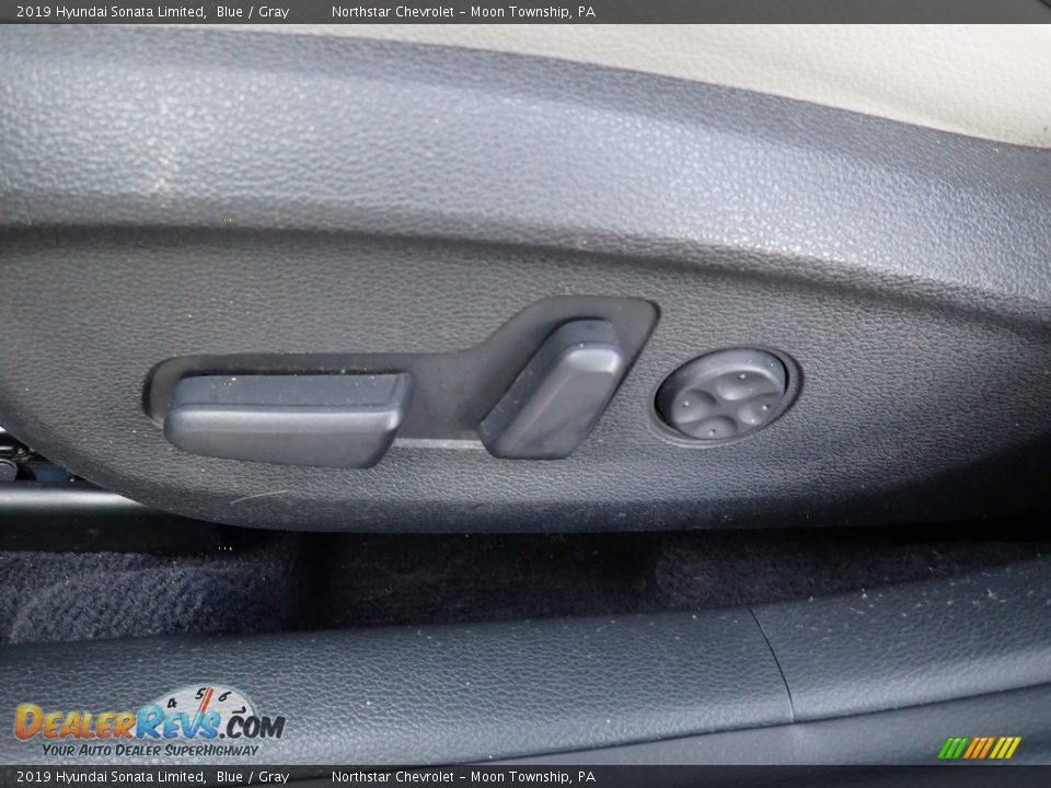 2019 Hyundai Sonata Limited Blue / Gray Photo #24