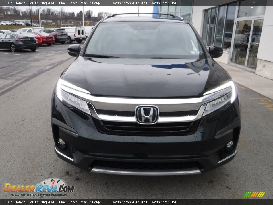 2019 Honda Pilot Touring AWD Black Forest Pearl / Beige Photo #5